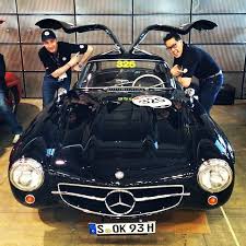 I Am Beyond Excited To Be Running The Mbmille In This Sleek Black Bumperless 1955 Mercedes Benz The Best Or Nothing 300sl Mercedes Benz Benz Mercedes