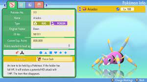 Shiny Ariados 6IVs Pokemon BDSP | eBay