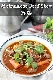 Vietnamese Beef Stew Bo Kho Recipe Vietnamese Beef Stew Beef Stew Ingredients Asian Beef Stew