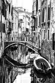 Black And White Venice Canal Black And White Picture Wall Photography Prints Art Black And White Aesthetic