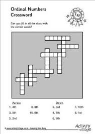 Word search puzzles can be. Ordinal Number Puzzles