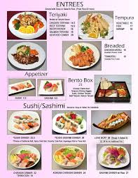 Mt Fuji Japanese Restaurant Menu In Little Rock Arkansas