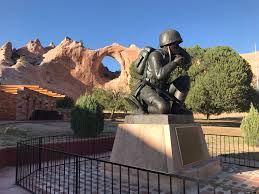 Worth mentioning today. This pic was taken at the Window Rock Navajo Tribal  Park and Veteran's Memorial in Window Rock, Arizona. It is just 26 miles  north of the I40/R66 from Gallup,
