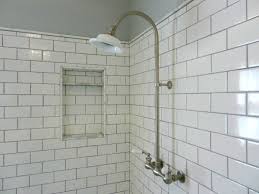 Bathroom Handsome White Subway Tile Shower Oaks Surround With Grout Floor Lowes Ideas N Subway Tile Showers White Subway Tile Shower White Subway Tile Bathroom