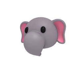 Cartoon Animal Head Pack Animal Cartoon Pack Head Cartoon Animals Elephant Head Animal Heads