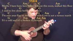 I click on the link but get an error message. Hallelujah Rufus Wainwright Ukulele Cover Lesson With Chords Lyrics Youtube