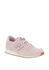 new balance womens 420 suede mix trainers pink