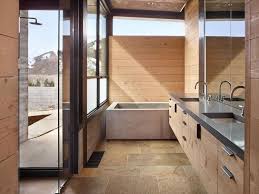 Moderne Badezimmer Mit Stein Schaffen Frische Und Naturliche Umgebungen Design Fur Zuhause Beton Badewanne Modernes Haus