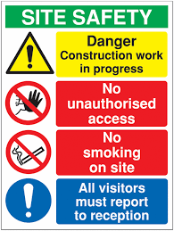 Check spelling or type a new query. Site Safety Signs Danger Construction Work In Progress Seton