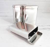 Vertical Steel Metal Tins with Hinged Lid (3oz) Single Tin