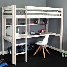 Our high sleeper beds, mid sleeper beds and cabin beds are ideal for adults and children alike. Thuka Hit 10 High Sleeper Bed With Desk Shelves Family Window