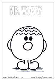 Mr Worry Colouring Page Png 720 1 040 Pixels School Social Work Social Skills Groups Counseling Kids