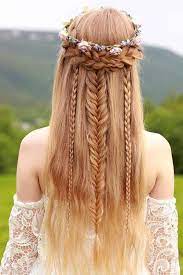 Easy Stylish Braided Hairstyles For Long Hair Inspired Creative Braided Hairstyle Medieval Hairstyles Princess Hairstyles Bohemian Hairstyles