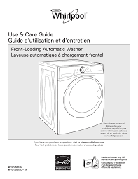 Remove the lower kick panel. Whirlpool Wfw8540fw1 Washer Owner S Manual Manualzz