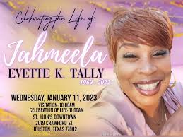 Jahmeela Evette K. Tally's Obituary