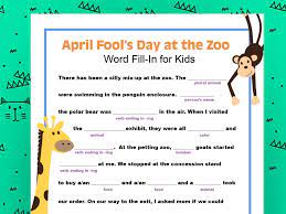 April Fool S Day Word Fill In Scholastic Parents