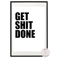 Get The Shit Done Poster Bath Poster Bathroom In Sizes A5 A3 In 2020 Poster Bath How To Apply