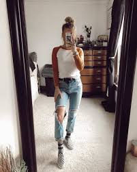 Black And White Slip On Vans Outfits Vans Slip On Checkerboard Skate Shoe Black White In 2020 White Vans Outfit Vans Outfit Summer Vans Outfit