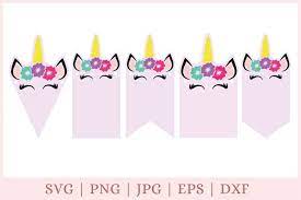 Download Unicorn Svg Banner Svg Birthday Banner Svg Birthday Svg 934587 Cut Files Design Bundles