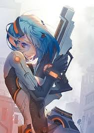 Image of top 15 best anime hackers myanimelist net. Hd Wallpaper Anime Anime Girls Short Hair Blue Hair Rifles Suits Science Fiction Wallpaper Flare