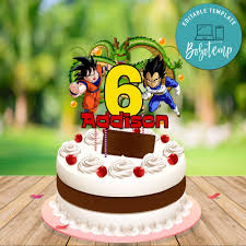 ( 5.0 ) stars out of 5 stars 2 ratings , based on 2 reviews 1 comment Dragon Ball Z Birthday Cake Topper Template Printable Diy Bobotemp