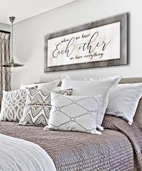 Couples Wall Art When We Have Each Other We Have Everything V2 Wood Frame Ready To Hang Bedroom Wall Art Home Wall Art Home Decor Wall Art