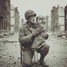 The Soldier Who Took a Bullet for a Child – Germany, 1945 During the final  push into Germany, an American GI saw a little girl standing in the  open—lost, crying. A sniper