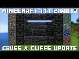 I will try to update it if another snapshot is released. Minecraft 1 17 Snapshot 21w07a Grimstone Ore Texture Changes Youtube