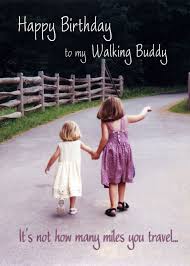 Birthday For Walking Buddy Girls Holding Hands On Road Card Ad Sponsored Buddy Girls Birthday Wal Girls Holding Hands Birthday Greeting Card Artist