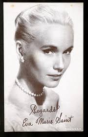 EVA MARIA SAINT-ARCADE CARD-1950 FR/G: (1950) Photograph