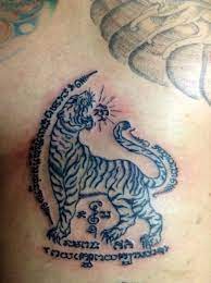 Pin By Ace Pisal On Thai Tattoo Tiger Face Tattoo Sak Yant Tattoo Buddhist Tattoo
