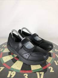 Thera Shoe Leather Rocker Casual Mary Jane Strap Black Sneaker Shoe Women  8.5 | eBay