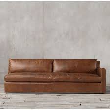 The Petite Belgian Track Arm Leather Right Arm Sofa 27 160 Ars Liked On Polyvore Featuring Home Furniture Sofas Restoration Hardware European Furni Divan