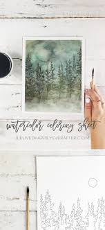 Color over 4,552+ pictures online or print pages to color and color by hand. Free Forest Pine Tree Watercolor Adult Coloring Book Page Sheet We Lived Happily Ever After