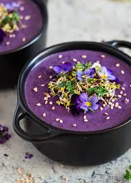 Add the broth and brown sugar, bring to a boil, then lower to a simmer. Purple Sweet Potato Cashew Cream Soup Rainbow In My Kitchen