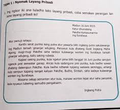 Contoh surat pribadi singkat untuk ibu berisi permohonan maaf kepada ibu. Contoh Layang Pribadi Bahasa Jawa Ilmusosial Id