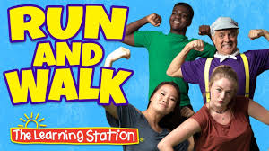 Run And Walk By The Learning Station Kids Exercise Fitness And Dance Songs Are A Fun Way To Stay Heart Smart And Learning Stations Movement Songs Kids Songs