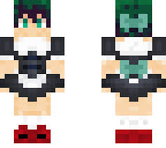 It's a good thing he doesn't make it that far. Maid Deku Minecraft Skin