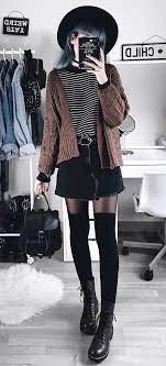 Best 34 Outfit Ideas For This Winter Grunge Outfits Winter Edgy Fashion Trendy Winter Fashion