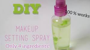 Makeup setting sprays are a blessing in such situations. Diy Makeup Setting Spray 100 Working Using Only 4 Ingredients Ramya Ganiga Youtube