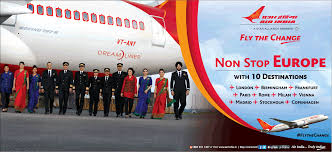 Air India Fly The Change Non Stop Europe Ad Advert Gallery