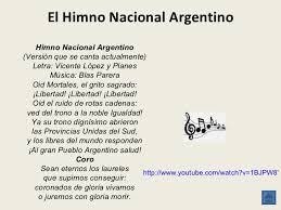 Compuesto por blas parera y la letra por vicente lópez y planes. Himno En Letra Himno De Argentina Letra Oid Mortales Cute766