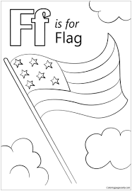 These are available in d'nealian manuscript and standard block handwriting format. Letter F Is For Flag Coloring Pages Alphabet Coloring Pages Coloring Pages For Kids And Adults