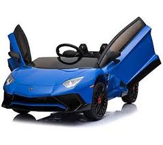 Mini Moto Lamborghini 12v 2 4ghz Rc Qvc Com Lamborghini Aventador Roadster Super Cars Sports Cars