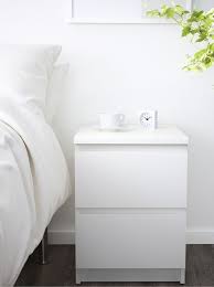 Malm 2 Drawer Chest White 15 3 4x21 5 8 Ikea Ikea Malm White Bedroom Furniture White Bedside Table