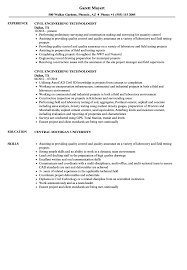 Download this resume template to gain instant access to all the pages of the resume and cover letter. Civil Engineering Technologist Resume Samples Velvet Jobs