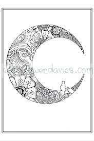 Moon Design I Found Online Moon Coloring Pages Mandala Coloring Pages Coloring Pages