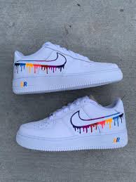 Drip Custom Air Force 1 White Nike Shoes In 2020 White Nike Shoes Nike Air Shoes Fresh Shoes