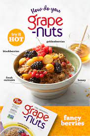 Delicious Breakfast Made Easy Add Milk Berries And Honey To Your Grape Nuts Cereal And Warm It Up For A Tasty S Berries Recipes Grape Nuts Grape Nuts Recipes