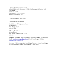 Daftar 141 jemaat gmahk dki jakarta dan sekitarnya. Alamat Gereja Advent